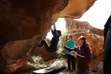 Bouldering in Hueco Tanks on 11/16/2019 with Blue Lizard Climbing and Yoga

Filename: SRM_20191116_1201070.jpg
Aperture: f/5.6
Shutter Speed: 1/400
Body: Canon EOS-1D Mark II
Lens: Canon EF 16-35mm f/2.8 L