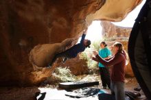 Bouldering in Hueco Tanks on 11/16/2019 with Blue Lizard Climbing and Yoga

Filename: SRM_20191116_1203230.jpg
Aperture: f/5.6
Shutter Speed: 1/250
Body: Canon EOS-1D Mark II
Lens: Canon EF 16-35mm f/2.8 L