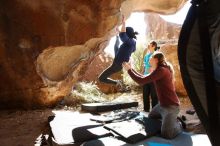 Bouldering in Hueco Tanks on 11/16/2019 with Blue Lizard Climbing and Yoga

Filename: SRM_20191116_1203290.jpg
Aperture: f/5.6
Shutter Speed: 1/200
Body: Canon EOS-1D Mark II
Lens: Canon EF 16-35mm f/2.8 L