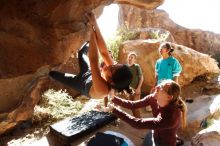 Bouldering in Hueco Tanks on 11/16/2019 with Blue Lizard Climbing and Yoga

Filename: SRM_20191116_1211490.jpg
Aperture: f/5.6
Shutter Speed: 1/320
Body: Canon EOS-1D Mark II
Lens: Canon EF 16-35mm f/2.8 L