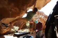 Bouldering in Hueco Tanks on 11/16/2019 with Blue Lizard Climbing and Yoga

Filename: SRM_20191116_1215250.jpg
Aperture: f/5.6
Shutter Speed: 1/320
Body: Canon EOS-1D Mark II
Lens: Canon EF 16-35mm f/2.8 L