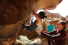 Bouldering in Hueco Tanks on 11/16/2019 with Blue Lizard Climbing and Yoga

Filename: SRM_20191116_1222300.jpg
Aperture: f/5.6
Shutter Speed: 1/400
Body: Canon EOS-1D Mark II
Lens: Canon EF 16-35mm f/2.8 L