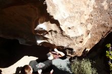 Bouldering in Hueco Tanks on 11/16/2019 with Blue Lizard Climbing and Yoga

Filename: SRM_20191116_1239200.jpg
Aperture: f/8.0
Shutter Speed: 1/640
Body: Canon EOS-1D Mark II
Lens: Canon EF 16-35mm f/2.8 L