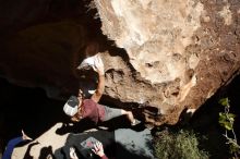 Bouldering in Hueco Tanks on 11/16/2019 with Blue Lizard Climbing and Yoga

Filename: SRM_20191116_1239310.jpg
Aperture: f/8.0
Shutter Speed: 1/1000
Body: Canon EOS-1D Mark II
Lens: Canon EF 16-35mm f/2.8 L