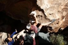 Bouldering in Hueco Tanks on 11/16/2019 with Blue Lizard Climbing and Yoga

Filename: SRM_20191116_1239380.jpg
Aperture: f/8.0
Shutter Speed: 1/1000
Body: Canon EOS-1D Mark II
Lens: Canon EF 16-35mm f/2.8 L