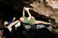 Bouldering in Hueco Tanks on 11/16/2019 with Blue Lizard Climbing and Yoga

Filename: SRM_20191116_1251360.jpg
Aperture: f/8.0
Shutter Speed: 1/640
Body: Canon EOS-1D Mark II
Lens: Canon EF 16-35mm f/2.8 L