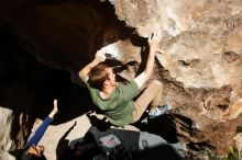 Bouldering in Hueco Tanks on 11/16/2019 with Blue Lizard Climbing and Yoga

Filename: SRM_20191116_1251460.jpg
Aperture: f/8.0
Shutter Speed: 1/640
Body: Canon EOS-1D Mark II
Lens: Canon EF 16-35mm f/2.8 L