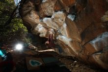 Bouldering in Hueco Tanks on 11/16/2019 with Blue Lizard Climbing and Yoga

Filename: SRM_20191116_1344240.jpg
Aperture: f/8.0
Shutter Speed: 1/250
Body: Canon EOS-1D Mark II
Lens: Canon EF 16-35mm f/2.8 L