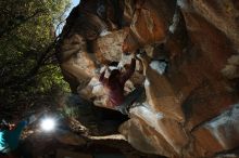 Bouldering in Hueco Tanks on 11/16/2019 with Blue Lizard Climbing and Yoga

Filename: SRM_20191116_1344440.jpg
Aperture: f/8.0
Shutter Speed: 1/250
Body: Canon EOS-1D Mark II
Lens: Canon EF 16-35mm f/2.8 L