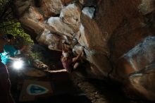 Bouldering in Hueco Tanks on 11/16/2019 with Blue Lizard Climbing and Yoga

Filename: SRM_20191116_1345540.jpg
Aperture: f/8.0
Shutter Speed: 1/250
Body: Canon EOS-1D Mark II
Lens: Canon EF 16-35mm f/2.8 L