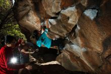 Bouldering in Hueco Tanks on 11/16/2019 with Blue Lizard Climbing and Yoga

Filename: SRM_20191116_1350030.jpg
Aperture: f/8.0
Shutter Speed: 1/250
Body: Canon EOS-1D Mark II
Lens: Canon EF 16-35mm f/2.8 L