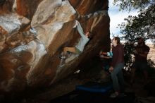 Bouldering in Hueco Tanks on 11/16/2019 with Blue Lizard Climbing and Yoga

Filename: SRM_20191116_1358000.jpg
Aperture: f/8.0
Shutter Speed: 1/250
Body: Canon EOS-1D Mark II
Lens: Canon EF 16-35mm f/2.8 L