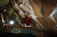 Bouldering in Hueco Tanks on 11/16/2019 with Blue Lizard Climbing and Yoga

Filename: SRM_20191116_1400580.jpg
Aperture: f/8.0
Shutter Speed: 1/250
Body: Canon EOS-1D Mark II
Lens: Canon EF 16-35mm f/2.8 L