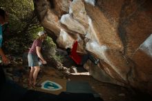 Bouldering in Hueco Tanks on 11/16/2019 with Blue Lizard Climbing and Yoga

Filename: SRM_20191116_1401010.jpg
Aperture: f/8.0
Shutter Speed: 1/250
Body: Canon EOS-1D Mark II
Lens: Canon EF 16-35mm f/2.8 L