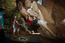 Bouldering in Hueco Tanks on 11/16/2019 with Blue Lizard Climbing and Yoga

Filename: SRM_20191116_1401110.jpg
Aperture: f/8.0
Shutter Speed: 1/250
Body: Canon EOS-1D Mark II
Lens: Canon EF 16-35mm f/2.8 L