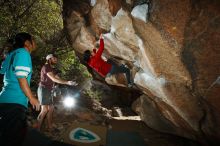 Bouldering in Hueco Tanks on 11/16/2019 with Blue Lizard Climbing and Yoga

Filename: SRM_20191116_1401170.jpg
Aperture: f/8.0
Shutter Speed: 1/250
Body: Canon EOS-1D Mark II
Lens: Canon EF 16-35mm f/2.8 L