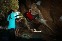 Bouldering in Hueco Tanks on 11/16/2019 with Blue Lizard Climbing and Yoga

Filename: SRM_20191116_1401210.jpg
Aperture: f/8.0
Shutter Speed: 1/250
Body: Canon EOS-1D Mark II
Lens: Canon EF 16-35mm f/2.8 L