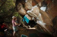Bouldering in Hueco Tanks on 11/16/2019 with Blue Lizard Climbing and Yoga

Filename: SRM_20191116_1402400.jpg
Aperture: f/8.0
Shutter Speed: 1/250
Body: Canon EOS-1D Mark II
Lens: Canon EF 16-35mm f/2.8 L