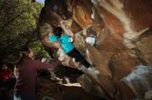 Bouldering in Hueco Tanks on 11/16/2019 with Blue Lizard Climbing and Yoga

Filename: SRM_20191116_1403020.jpg
Aperture: f/8.0
Shutter Speed: 1/250
Body: Canon EOS-1D Mark II
Lens: Canon EF 16-35mm f/2.8 L