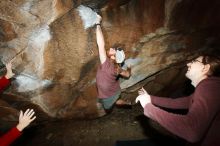 Bouldering in Hueco Tanks on 11/16/2019 with Blue Lizard Climbing and Yoga

Filename: SRM_20191116_1413150.jpg
Aperture: f/8.0
Shutter Speed: 1/250
Body: Canon EOS-1D Mark II
Lens: Canon EF 16-35mm f/2.8 L