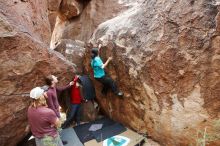 Bouldering in Hueco Tanks on 11/16/2019 with Blue Lizard Climbing and Yoga

Filename: SRM_20191116_1424530.jpg
Aperture: f/5.6
Shutter Speed: 1/250
Body: Canon EOS-1D Mark II
Lens: Canon EF 16-35mm f/2.8 L