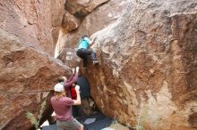 Bouldering in Hueco Tanks on 11/16/2019 with Blue Lizard Climbing and Yoga

Filename: SRM_20191116_1426110.jpg
Aperture: f/5.6
Shutter Speed: 1/250
Body: Canon EOS-1D Mark II
Lens: Canon EF 16-35mm f/2.8 L