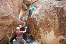 Bouldering in Hueco Tanks on 11/16/2019 with Blue Lizard Climbing and Yoga

Filename: SRM_20191116_1426340.jpg
Aperture: f/5.6
Shutter Speed: 1/250
Body: Canon EOS-1D Mark II
Lens: Canon EF 16-35mm f/2.8 L