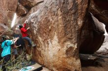 Bouldering in Hueco Tanks on 11/16/2019 with Blue Lizard Climbing and Yoga

Filename: SRM_20191116_1429530.jpg
Aperture: f/5.6
Shutter Speed: 1/200
Body: Canon EOS-1D Mark II
Lens: Canon EF 16-35mm f/2.8 L