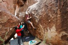Bouldering in Hueco Tanks on 11/16/2019 with Blue Lizard Climbing and Yoga

Filename: SRM_20191116_1434290.jpg
Aperture: f/5.6
Shutter Speed: 1/250
Body: Canon EOS-1D Mark II
Lens: Canon EF 16-35mm f/2.8 L