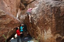 Bouldering in Hueco Tanks on 11/16/2019 with Blue Lizard Climbing and Yoga

Filename: SRM_20191116_1434440.jpg
Aperture: f/5.6
Shutter Speed: 1/320
Body: Canon EOS-1D Mark II
Lens: Canon EF 16-35mm f/2.8 L