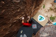 Bouldering in Hueco Tanks on 11/16/2019 with Blue Lizard Climbing and Yoga

Filename: SRM_20191116_1438410.jpg
Aperture: f/5.6
Shutter Speed: 1/250
Body: Canon EOS-1D Mark II
Lens: Canon EF 16-35mm f/2.8 L