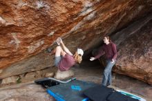 Bouldering in Hueco Tanks on 11/16/2019 with Blue Lizard Climbing and Yoga

Filename: SRM_20191116_1453370.jpg
Aperture: f/5.6
Shutter Speed: 1/160
Body: Canon EOS-1D Mark II
Lens: Canon EF 16-35mm f/2.8 L