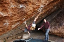 Bouldering in Hueco Tanks on 11/16/2019 with Blue Lizard Climbing and Yoga

Filename: SRM_20191116_1453410.jpg
Aperture: f/5.6
Shutter Speed: 1/160
Body: Canon EOS-1D Mark II
Lens: Canon EF 16-35mm f/2.8 L