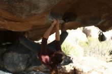 Bouldering in Hueco Tanks on 11/16/2019 with Blue Lizard Climbing and Yoga

Filename: SRM_20191116_1604360.jpg
Aperture: f/4.0
Shutter Speed: 1/500
Body: Canon EOS-1D Mark II
Lens: Canon EF 50mm f/1.8 II