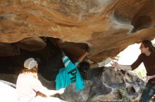 Bouldering in Hueco Tanks on 11/16/2019 with Blue Lizard Climbing and Yoga

Filename: SRM_20191116_1607190.jpg
Aperture: f/4.0
Shutter Speed: 1/250
Body: Canon EOS-1D Mark II
Lens: Canon EF 50mm f/1.8 II