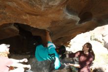 Bouldering in Hueco Tanks on 11/16/2019 with Blue Lizard Climbing and Yoga

Filename: SRM_20191116_1612010.jpg
Aperture: f/4.0
Shutter Speed: 1/320
Body: Canon EOS-1D Mark II
Lens: Canon EF 50mm f/1.8 II