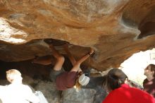 Bouldering in Hueco Tanks on 11/16/2019 with Blue Lizard Climbing and Yoga

Filename: SRM_20191116_1613440.jpg
Aperture: f/4.0
Shutter Speed: 1/250
Body: Canon EOS-1D Mark II
Lens: Canon EF 50mm f/1.8 II