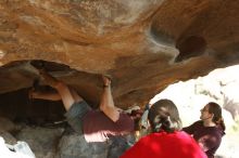 Bouldering in Hueco Tanks on 11/16/2019 with Blue Lizard Climbing and Yoga

Filename: SRM_20191116_1613460.jpg
Aperture: f/4.0
Shutter Speed: 1/250
Body: Canon EOS-1D Mark II
Lens: Canon EF 50mm f/1.8 II