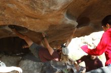 Bouldering in Hueco Tanks on 11/16/2019 with Blue Lizard Climbing and Yoga

Filename: SRM_20191116_1613490.jpg
Aperture: f/4.0
Shutter Speed: 1/320
Body: Canon EOS-1D Mark II
Lens: Canon EF 50mm f/1.8 II