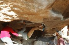 Bouldering in Hueco Tanks on 11/16/2019 with Blue Lizard Climbing and Yoga

Filename: SRM_20191116_1619400.jpg
Aperture: f/4.0
Shutter Speed: 1/160
Body: Canon EOS-1D Mark II
Lens: Canon EF 50mm f/1.8 II