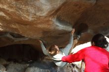 Bouldering in Hueco Tanks on 11/16/2019 with Blue Lizard Climbing and Yoga

Filename: SRM_20191116_1619500.jpg
Aperture: f/4.0
Shutter Speed: 1/160
Body: Canon EOS-1D Mark II
Lens: Canon EF 50mm f/1.8 II