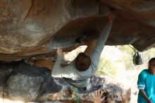 Bouldering in Hueco Tanks on 11/16/2019 with Blue Lizard Climbing and Yoga

Filename: SRM_20191116_1619591.jpg
Aperture: f/4.0
Shutter Speed: 1/250
Body: Canon EOS-1D Mark II
Lens: Canon EF 50mm f/1.8 II