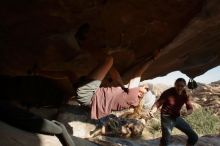 Bouldering in Hueco Tanks on 11/16/2019 with Blue Lizard Climbing and Yoga

Filename: SRM_20191116_1638230.jpg
Aperture: f/5.6
Shutter Speed: 1/250
Body: Canon EOS-1D Mark II
Lens: Canon EF 16-35mm f/2.8 L