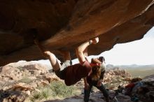 Bouldering in Hueco Tanks on 11/16/2019 with Blue Lizard Climbing and Yoga

Filename: SRM_20191116_1638340.jpg
Aperture: f/5.6
Shutter Speed: 1/250
Body: Canon EOS-1D Mark II
Lens: Canon EF 16-35mm f/2.8 L