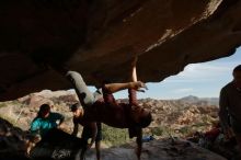Bouldering in Hueco Tanks on 11/16/2019 with Blue Lizard Climbing and Yoga

Filename: SRM_20191116_1644370.jpg
Aperture: f/8.0
Shutter Speed: 1/250
Body: Canon EOS-1D Mark II
Lens: Canon EF 16-35mm f/2.8 L
