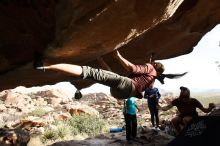 Bouldering in Hueco Tanks on 11/16/2019 with Blue Lizard Climbing and Yoga

Filename: SRM_20191116_1644500.jpg
Aperture: f/5.6
Shutter Speed: 1/250
Body: Canon EOS-1D Mark II
Lens: Canon EF 16-35mm f/2.8 L