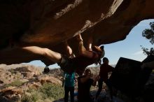 Bouldering in Hueco Tanks on 11/16/2019 with Blue Lizard Climbing and Yoga

Filename: SRM_20191116_1654410.jpg
Aperture: f/8.0
Shutter Speed: 1/250
Body: Canon EOS-1D Mark II
Lens: Canon EF 16-35mm f/2.8 L