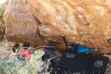 Bouldering in Hueco Tanks on 11/23/2019 with Blue Lizard Climbing and Yoga

Filename: SRM_20191123_1226580.jpg
Aperture: f/3.2
Shutter Speed: 1/250
Body: Canon EOS-1D Mark II
Lens: Canon EF 50mm f/1.8 II