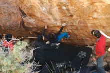 Bouldering in Hueco Tanks on 11/23/2019 with Blue Lizard Climbing and Yoga

Filename: SRM_20191123_1227020.jpg
Aperture: f/3.2
Shutter Speed: 1/250
Body: Canon EOS-1D Mark II
Lens: Canon EF 50mm f/1.8 II