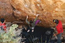 Bouldering in Hueco Tanks on 11/23/2019 with Blue Lizard Climbing and Yoga

Filename: SRM_20191123_1227340.jpg
Aperture: f/3.5
Shutter Speed: 1/250
Body: Canon EOS-1D Mark II
Lens: Canon EF 50mm f/1.8 II